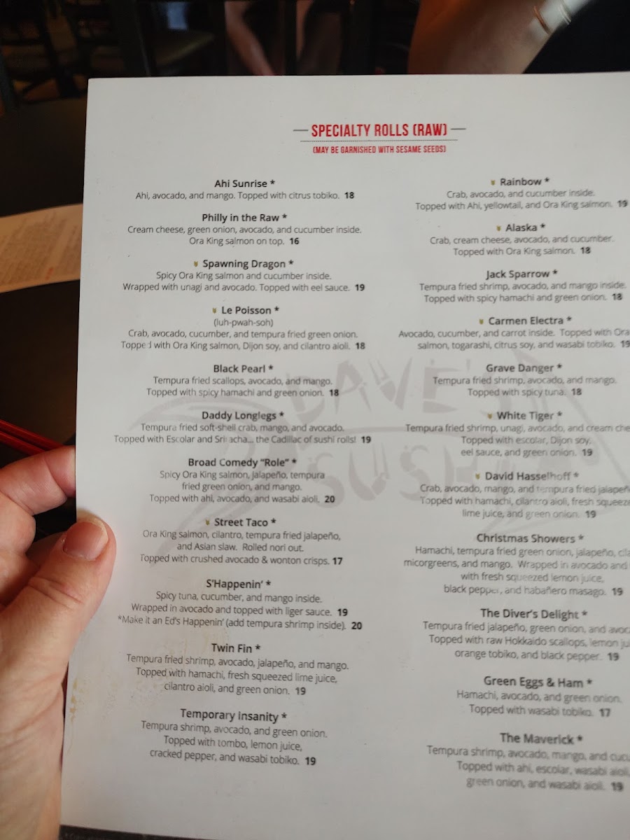 Dave's Sushi Menu - Image 6